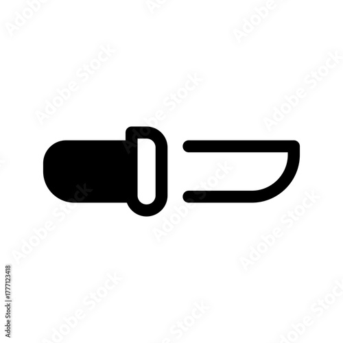 Camping Knife Icon Vector Symbol Design Illustration