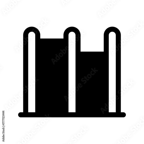 Pull Up Bar Icon Vector Symbol Design Illustration