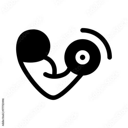 Muscle Weight Training Icon Vector Symbol Design Illustration