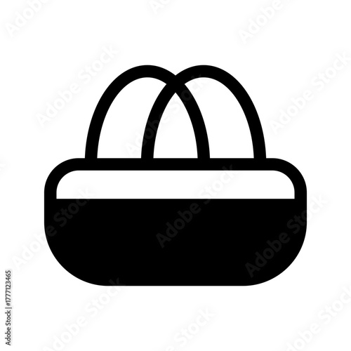 Sports Bag Icon Vector Symbol Design Illustration