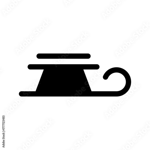 Sleigh Icon Vector Symbol Design Illustration