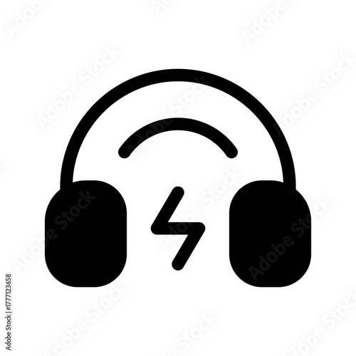 Headphones Icon Vector Symbol Design Illustration