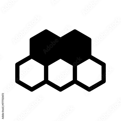 Chemical Structure Icon Vector Symbol Design Illustration