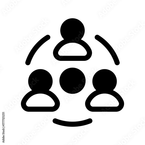 Teamwork Icon Vector Symbol Design Illustration