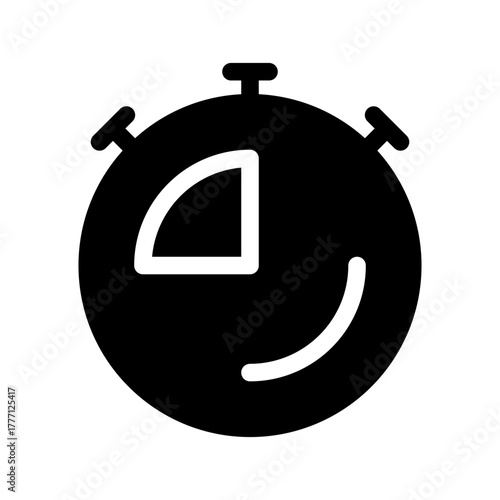 Stopwatch Icon Vector Symbol Design Illustration