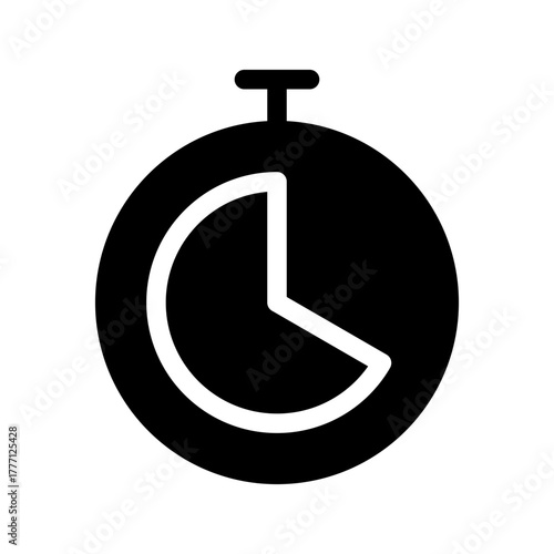 Stopwatch Icon Vector Symbol Design Illustration