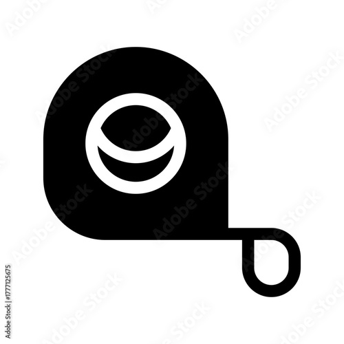 Tape Measure Icon Vector Symbol Design Illustration