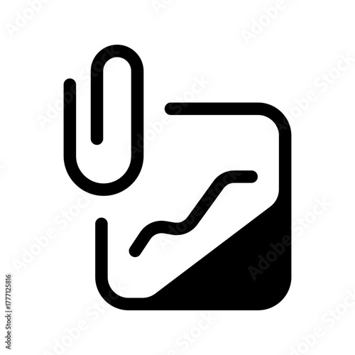 Clip Icon Vector Symbol Design Illustration