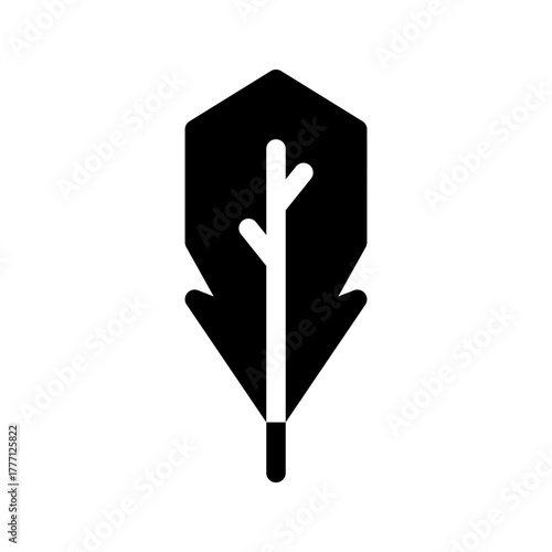Feather Icon Vector Symbol Design Illustration