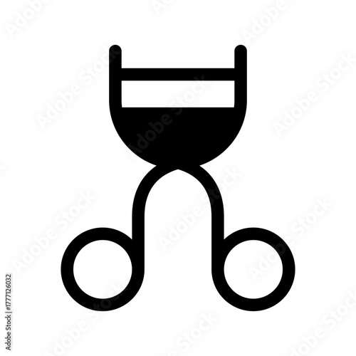 Eyelash Curler Icon Vector Symbol Design Illustration
