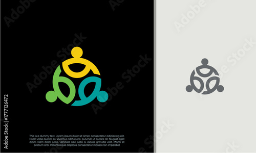 Global Community Logo Icon Elements Template. Community human Logo template vector. Community health care. Abstract Community logo