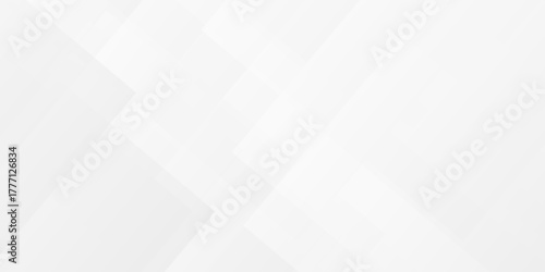 Abstract vector minimal tech gradient white, gray creative triangle geometric technology space rectangle randomly arranged white line background. paper web overlap presentation design.	