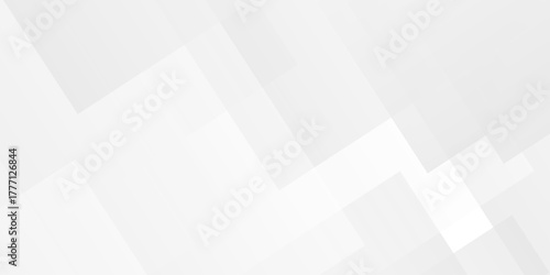 Abstract vector gray and white tech technology transparent square rectangle shape. seamless geometry paper triangle background. Space design concept. Decorative web layout design.	
