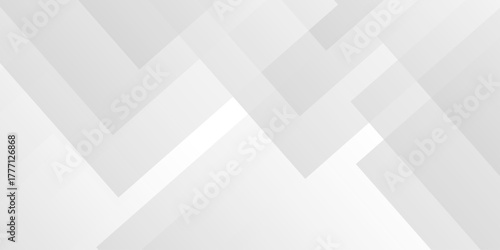 Gray and white abstract tech technology transparent geometric shape. seamless geometry abstract triangle background. Space design concept. Decorative web layout design.	