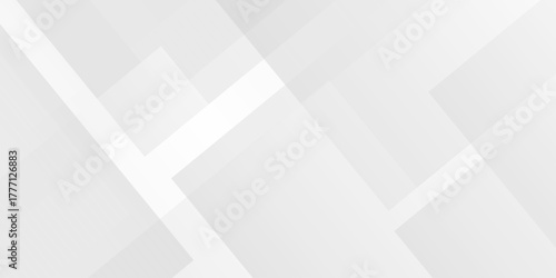 Abstract vector gray and white tech technology transparent square rectangle shape. seamless geometry paper triangle background. Space design concept. Decorative web layout design.	
