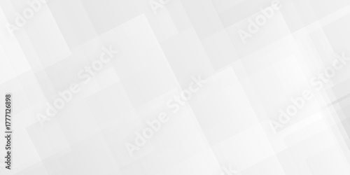 Abstract vector gray and white tech technology transparent square rectangle shape. seamless geometry paper triangle background. Space design concept. Decorative web layout design.	
