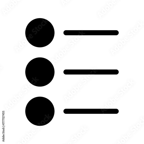List Icon Vector Symbol Design Illustration
