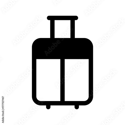 Suitcase Icon Vector Symbol Design Illustration