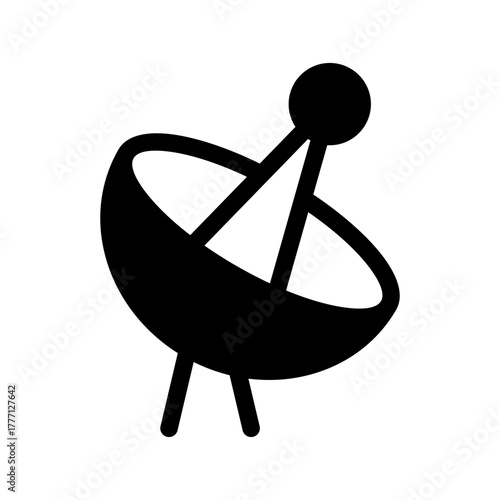 Satellite Dish Icon Vector Symbol Design Illustration