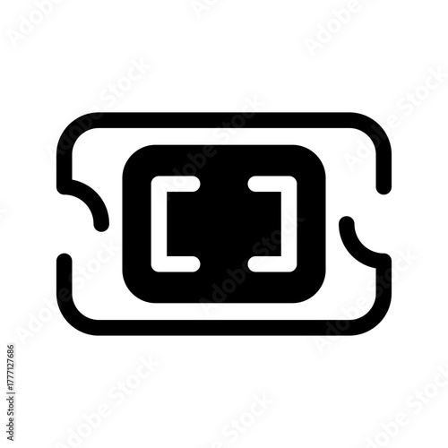 Ticket Icon Vector Symbol Design Illustration