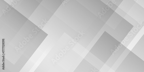 Gray and white tech technology transparent geometric shape. seamless geometry abstract triangle background. Space design concept. Decorative web layout design.