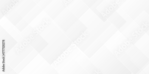 Abstract vector gray and white tech technology transparent square rectangle shape. seamless geometry paper triangle background. Space design concept. Decorative web layout design.	