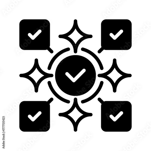 Checklist Line Icon, Outline Symbol for Task Completion, Project Organization, Goal Planning, Productivity Tracking, and Performance Review. Vector Sign Icon.