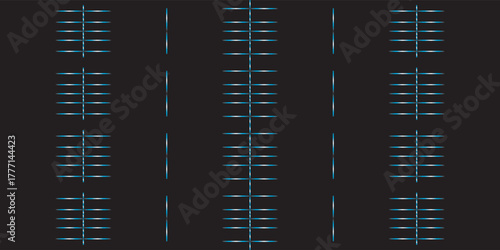 Panorama Virtual Technology Background, Hi-tech Digital sound wave vertical stripe design Concept with free space For text, Vector illustration.