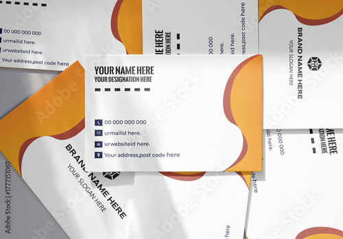 Mockup of Business Card in different textures