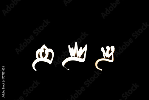 Fotografie Light painting for 2026 Epiphany Day or Dia de Reyes Magos concept