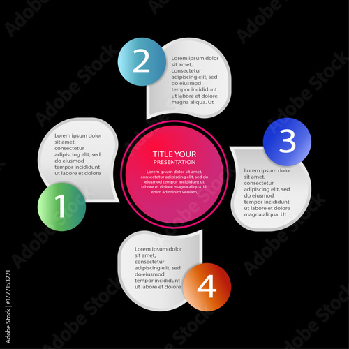 infographic structure elements for presentation activities