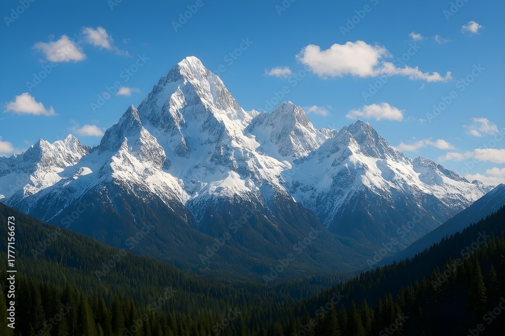 Obraz premium mountain landscape with blue sky