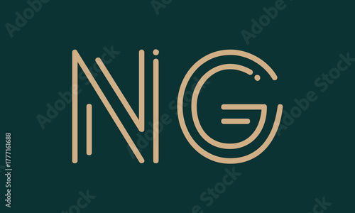Free Download NG N ng initial logo | initial based abstract modern minimal creative logo, vector template image. luxury logotype logo, real estate homie logo. typography logo. initials logo - GFXLoad