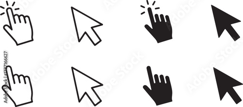 Collection of cursor icons for web design use