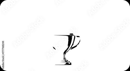 Celebrate achievement with this dynamic trophy icon symbolizing victory and success, perfect for award ceremonies and recognition graphics.