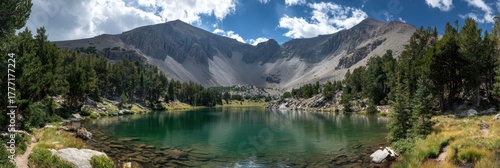 Stunning Summer Views of Wheeler Peak: A Scenic Hike in Great Basin National Park, Baker, Nevada with Breathtaking Alpine Beauty and Serene Lakes