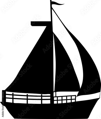 Elegant sailboat glides across the water, a symbol of freedom and adventure, perfect for travel, nautical themes, and evoking a sense of tranquility