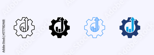 Productive Icon Set Multiple Style Collection
