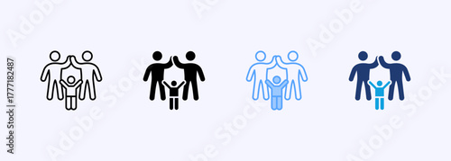 Parenting Icon Set Multiple Style Collection