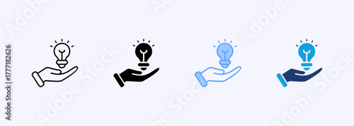 Innovation Icon Set Multiple Style Collection