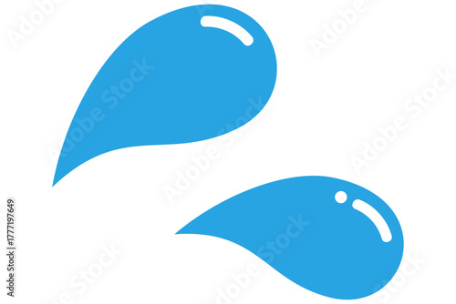 汗マーク　汗アイコン　イラスト