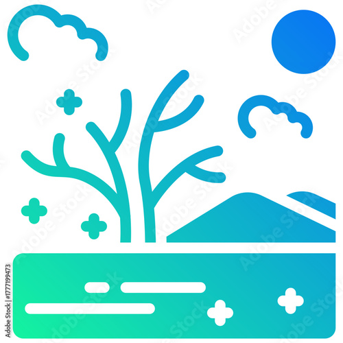 autumn gradient fill icon