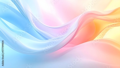 Cinematic abstract background, soft glowing shapes, abstract colorful background with waves