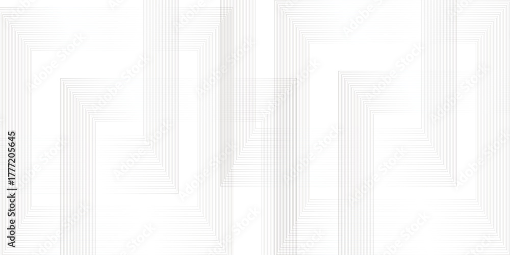Fototapeta premium Abstract seamless modern white and gray color technology concept geometric line. overlap diamond creative background lines geomatics retro pattern triangle shapes. White triangular tech web design. 