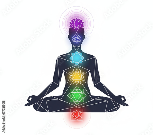 Chakra System Body Energy Centers for Wellness and Spiritual Balance