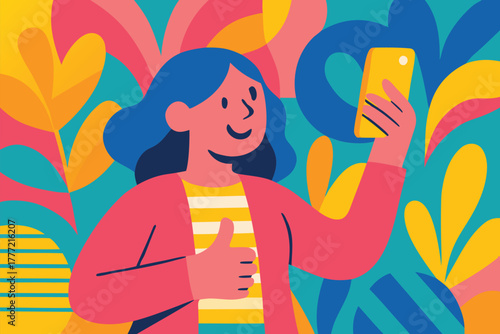 Social Media Influencer Vector