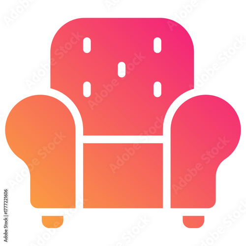 sofa gradient fill icon