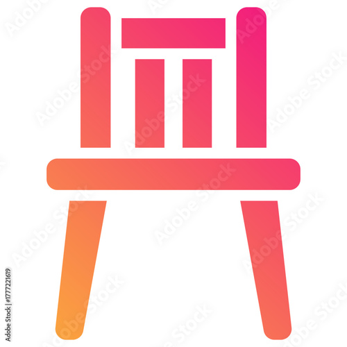 chair gradient fill icon