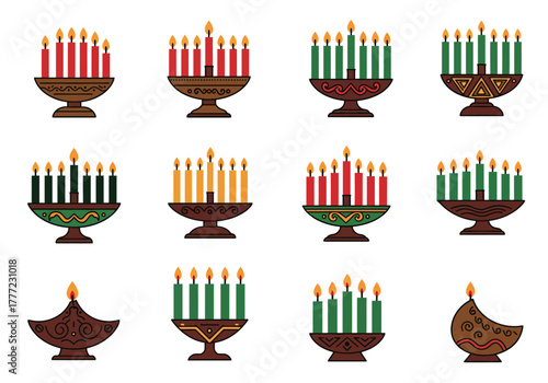 Elegant Kwanzaa Kinara Collection Celebrating Tradition and Unity