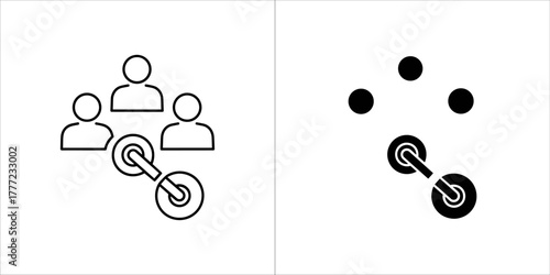 Teamwork and collaboration icons